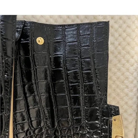 🩷 Vintage MUSKA MILANO of Italy, Genuine Leather clutch💚🩷💚 - Picture 5 of 11